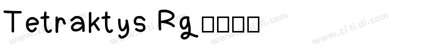 Tetraktys Rg字体转换